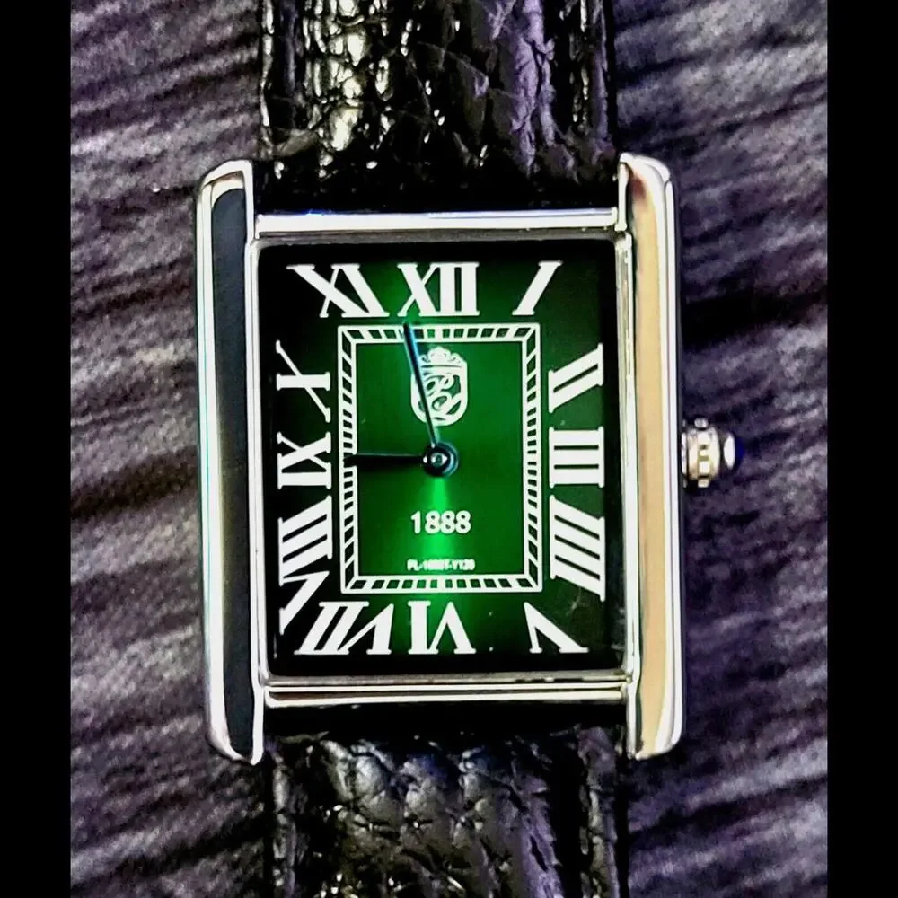 Pierre Lucerne Emerald Green Sunburst Dial 1888 Tank‎ Watch
